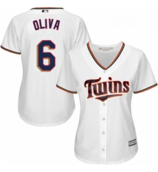 Womens Majestic Minnesota Twins 6 Tony Oliva Replica White Home Cool Base MLB Jersey