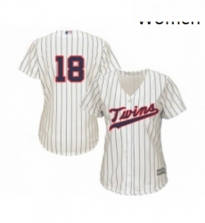 Womens Minnesota Twins 18 Mitch Garver Replica Cream Alternate Cool Base Baseball Jersey 
