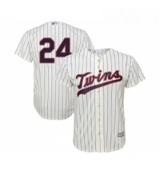 Youth Minnesota Twins 24 C J Cron Replica Cream Alternate Cool Base Baseball Jersey 