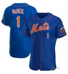 MLB New York Mets 1 Jeff McNeil Blue Nike Flexbase Men Jersey