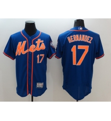 Men New York Mets 17 Keith Hernandez Blue Road Cool Base MLB Jersey