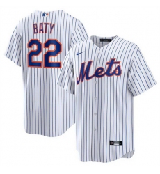 Men New York Mets 22 Brett Baty White Cool Base Stitched Baseball Jersey