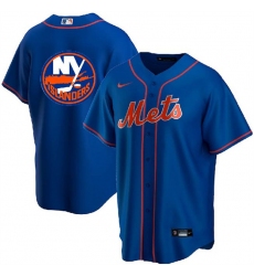 Men New York Mets  26 Islanders Blue Cool Base Stitched Baseball Jersey