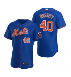 Men New York Mets 40 Chris Bassitt Royal Flex Base Stitched jersey