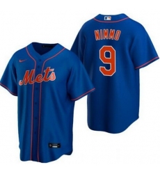 Men New York Mets 9 Brandon Nimmo Royal Cool Base Stitched Baseball Jersey