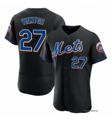 Men New York Mets Mark Vientos #27 Black Flexbase Stitched MLB Jersey