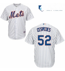 Mens Majestic New York Mets 52 Yoenis Cespedes Replica White Home Cool Base MLB Jersey