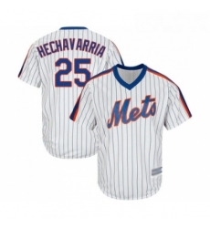 Mens New York Mets 25 Adeiny Hechavarria Replica White Alternate Cool Base Baseball Jersey 