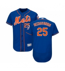 Mens New York Mets 25 Adeiny Hechavarria Royal Blue Alternate Flex Base Authentic Collection MLB Jersey