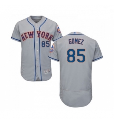 Mens New York Mets 85 Carlos Gomez Grey Road Flex Base Authentic Collection Baseball Jersey