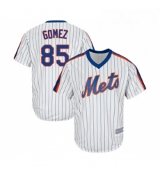 Mens New York Mets 85 Carlos Gomez Replica White Alternate Cool Base Baseball Jersey 