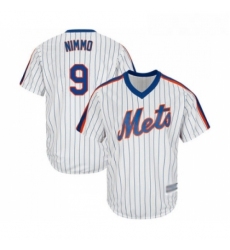 Mens New York Mets 9 Brandon Nimmo Replica White Alternate Cool Base Baseball Jersey 