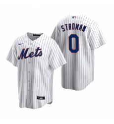 Mens Nike New York Mets 0 Marcus Stroman White 2020 Home Stitched Baseball Jersey