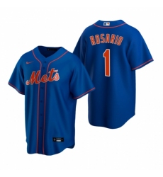 Mens Nike New York Mets 1 Amed Rosario Royal Alternate Stitched Baseball Jersey