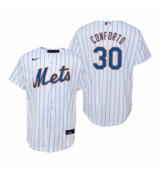 Mens Nike New York Mets 30 Michael Conforto White Home Stitched Baseball Jerse