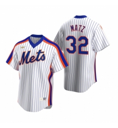 Mens Nike New York Mets 32 Steven Matz White Cooperstown Collection Home Stitched Baseball Jerse