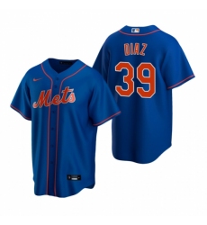 Mens Nike New York Mets 39 Edwin Diaz Royal Alternate Stitched Baseball Jersey