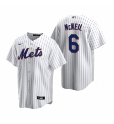 Mens Nike New York Mets 6 Jeff McNeil White 2020 Home Stitched Baseball Jersey