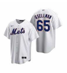 Mens Nike New York Mets 65 Robert Gsellman White 2020 Home Stitched Baseball Jersey