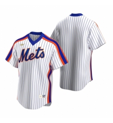 Mens Nike New York Mets Blank White Cooperstown Collection Home Stitched Baseball Jersey