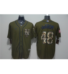 Mets 48 Jacob DeGrom Olive 2020 Nike Cool Base Jersey