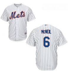 Mets #6 Jeff McNeil White(Blue Strip) New Cool Base Stitched Baseball Jersey