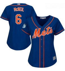 Mets #6 Jeff McNeil Blue Alternate Women Stitched Baseball Jersey