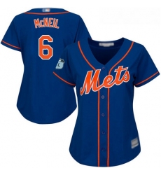 Mets #6 Jeff McNeil Blue Alternate Women's Stitched Baseball Jersey