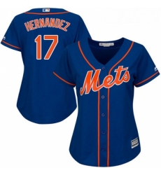 Womens Majestic New York Mets 17 Keith Hernandez Authentic Royal Blue Alternate Home Cool Base MLB Jersey