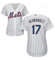 Womens Majestic New York Mets 17 Keith Hernandez Authentic White Home Cool Base MLB Jersey