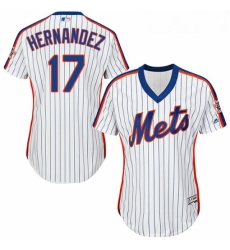Womens Majestic New York Mets 17 Keith Hernandez Replica White Alternate Cool Base MLB Jersey