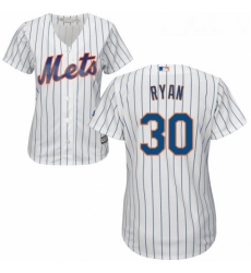 Womens Majestic New York Mets 30 Nolan Ryan Replica White Home Cool Base MLB Jersey