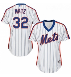 Womens Majestic New York Mets 32 Steven Matz Replica White Alternate Cool Base MLB Jersey