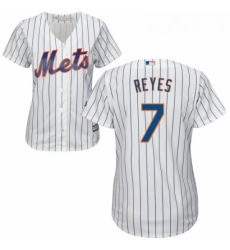 Womens Majestic New York Mets 7 Jose Reyes Authentic White Home Cool Base MLB Jersey