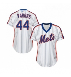 Womens New York Mets 44 Jason Vargas Authentic White Alternate Cool Base Baseball Jersey 