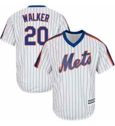 Youth Majestic New York Mets 20 Neil Walker Authentic White Alternate Cool Base MLB Jersey