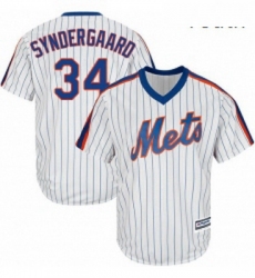 Youth Majestic New York Mets 34 Noah Syndergaard Replica White Alternate Cool Base MLB Jersey