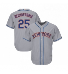 Youth New York Mets 25 Adeiny Hechavarria Authentic Grey Road Cool Base Baseball Jersey 