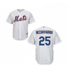 Youth New York Mets 25 Adeiny Hechavarria Authentic White Home Cool Base Baseball Jersey 