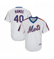 Youth New York Mets 40 Wilson Ramos Authentic White Alternate Cool Base Baseball Jersey 