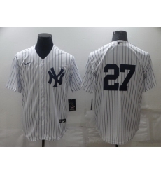 Men New York Yankees 27 Darrell Rasner White Cool Base Stitched Baseball jersey