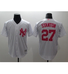 Men New York Yankees 27 Stanton White red Game 2021 MLB Jersey