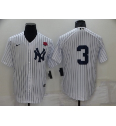 Men New York Yankees 3 Babe Ruth White Cool Base Stitched Baseball Jerseys