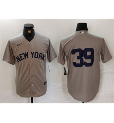 Men New York Yankees 39 Jose Trevino Grey Cool Base Stitched Baseball Jersey