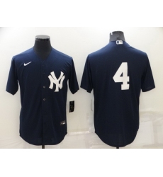 Men New York Yankees 4 Lou Gehrig Navy Cool Base Stitched jersey