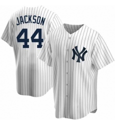 Men New York Yankees 44 Reggie Jackson Replica White Nike MLB Jersey