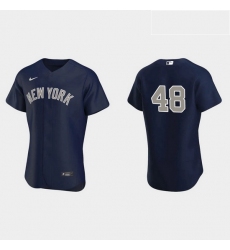 Men New York Yankees 48 Anthony Rizzo Men Nike Navy Authentic MLB Jersey