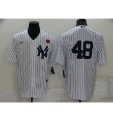Men New York Yankees 48 Anthony Rizzo White Cool Base Stitched Baseball Jerseys