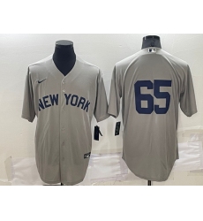 Men New York Yankees 65 Nestor Cortes Grey Field Of Dreams Cool Base Stitched Baseball Jersey