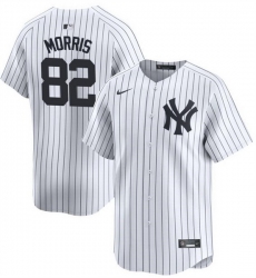 Men New York Yankees 82 Cody Morris White 2024 Home Limited Cool Base Stitched Baseball Jersey
